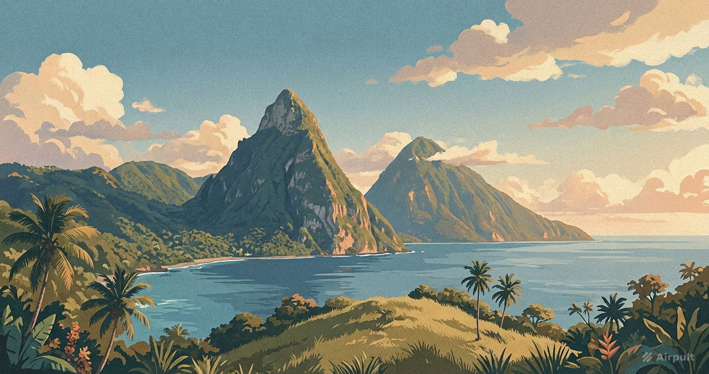 Saint Lucia landscape