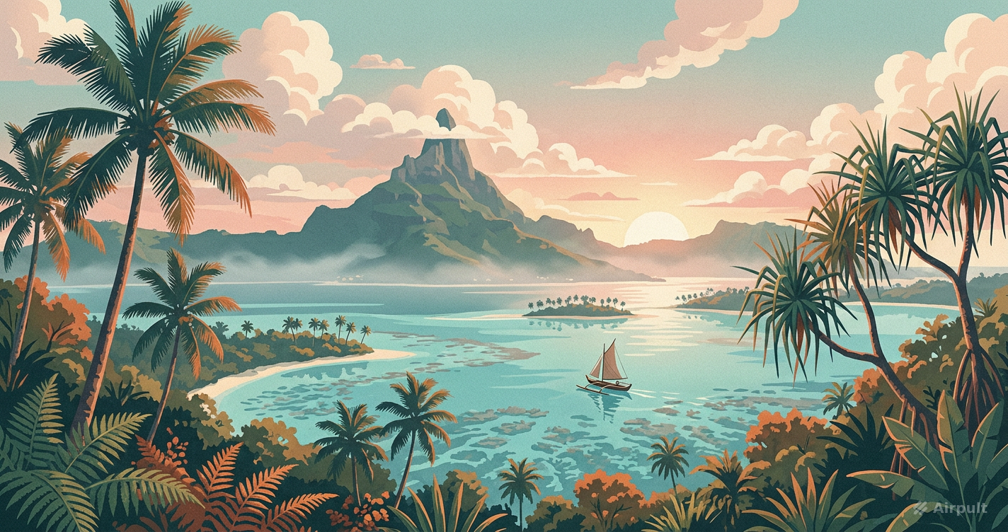 French Polynesia landscape
