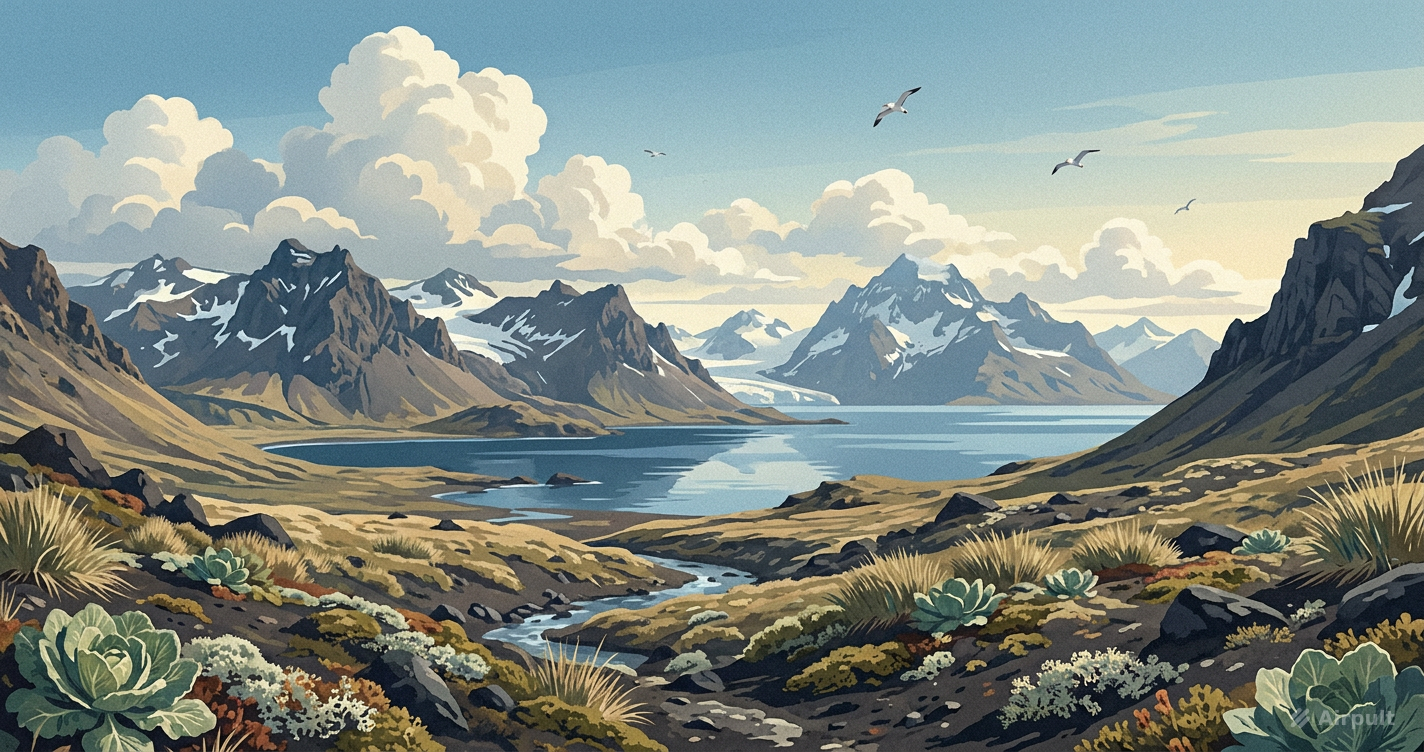 French Southern Territories landscape